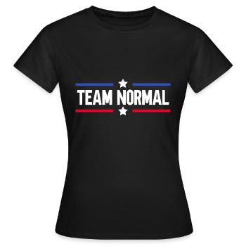 Équipe Normale - T-shirt Femme - noir - Devant - AI Model Female 172 dark (172cm)