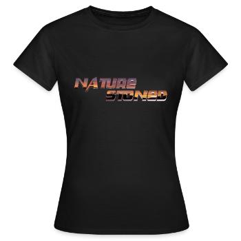 NATURE STONED - Frauen T-Shirt - Schwarz - Vorne - AI Model Female 172 dark (172cm)