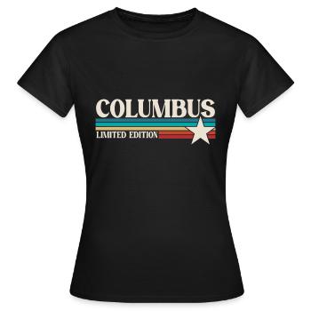 Columbus Ohio - Frauen T-Shirt - Schwarz - Vorne - AI Model Female 172 dark (172cm)