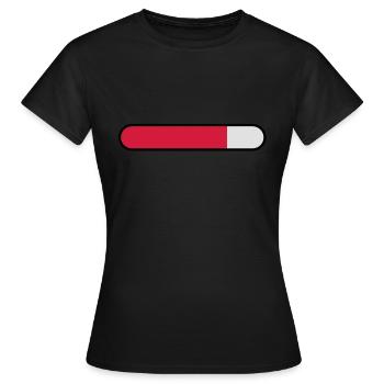 ladebalken leer - Frauen T-Shirt - Schwarz - Vorne - AI Model Female 172 dark (172cm)