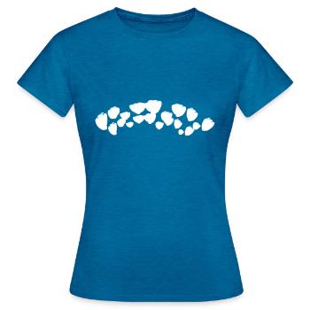 bogen form symbol - Frauen T-Shirt - Antikblaues Saphir meliert - Vorne - AI Model Female 172 dark (172cm)