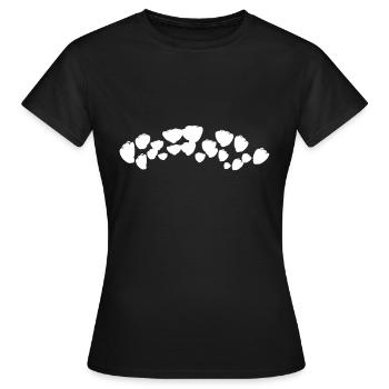 symbole de forme d’arc - T-shirt Femme - noir - Devant - AI Model Female 172 dark (172cm)