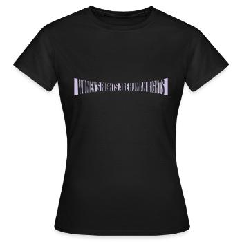 citation féministe sur les droits des femmes - T-shirt Femme - noir - Devant - AI Model Female 172 dark (172cm)