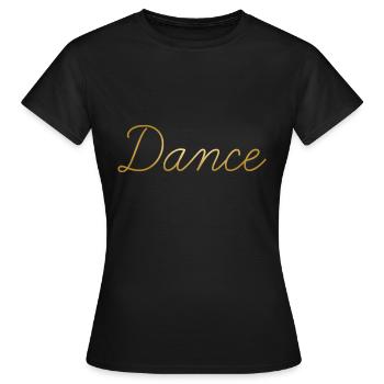 Dance gold - T-shirt Femme - noir - Devant - AI Model Female 172 dark (172cm)