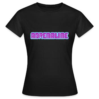 Adrenaline - Frauen T-Shirt - Schwarz - Vorne - AI Model Female 172 dark (172cm)