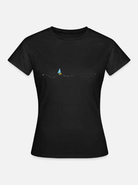 Schiff Ukraine - Frauen T-Shirt - Schwarz