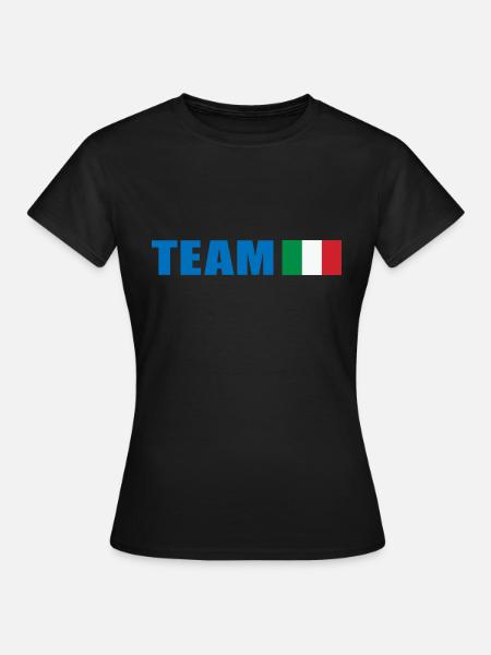 Support Team Italy - Women's T-Shirt - black