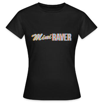 raver - T-shirt Femme - noir - Devant - AI Model Female 172 dark (172cm)