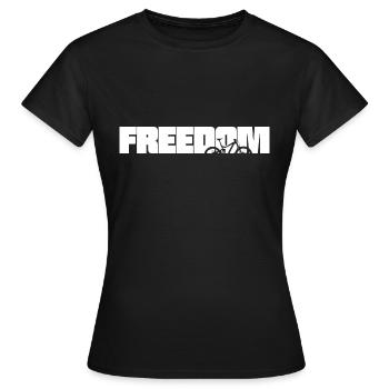 MTB Freedom - Women's T-Shirt - black - Front - AI Model Female 172 dark (172cm)