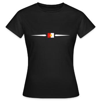 Exidxane - T-shirt Femme - noir - Devant - AI Model Female 172 dark (172cm)