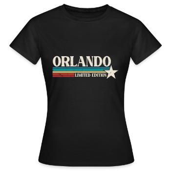 Orlando Florida - Frauen T-Shirt - Schwarz - Vorne - AI Model Female 172 dark (172cm)
