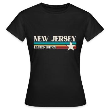 New Jersey - Frauen T-Shirt - Schwarz - Vorne - AI Model Female 172 dark (172cm)