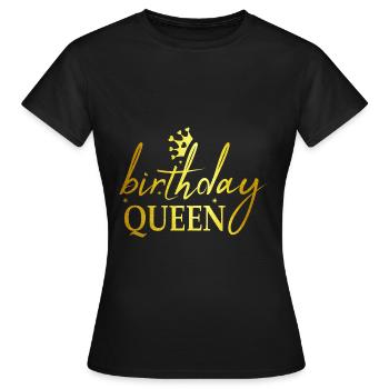Birthday Queen - Cadeau d’anniversaire - T-shirt Femme - noir - Devant - AI Model Female 172 dark (172cm)