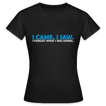 Je suis venu voir oublier - T-shirt Femme - noir - Devant - AI Model Female 172 dark (172cm)