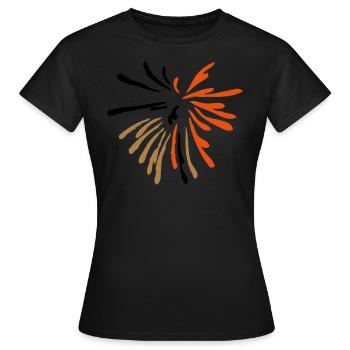 feu artifice musicale - T-shirt Femme - noir - Devant - AI Model Female 172 dark (172cm)