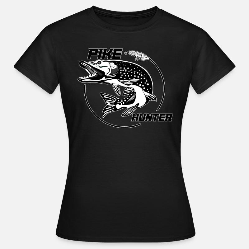 Hecht, Hechtjäger - Frauen T-Shirt - Schwarz