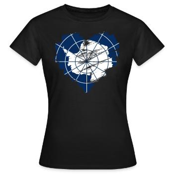 Antarctique - T-shirt Femme - noir - Devant - AI Model Female 172 dark (172cm)