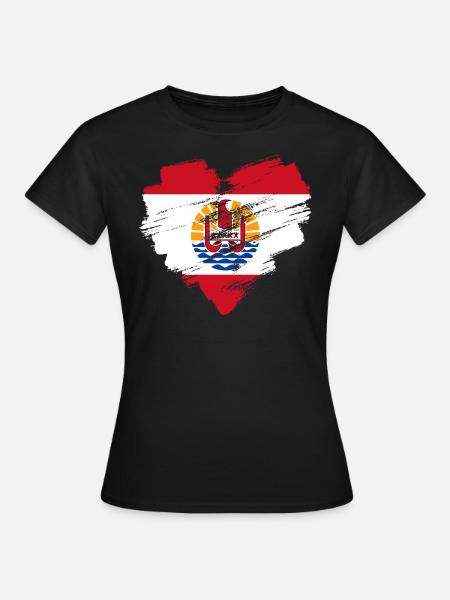 Französisch-Polynesien - Frauen T-Shirt - Schwarz