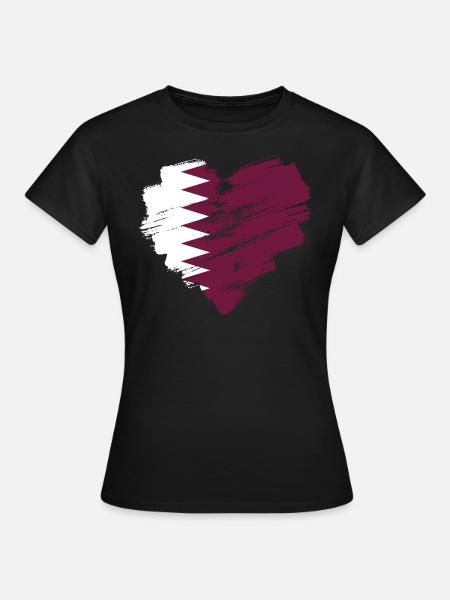 Katar - Frauen T-Shirt - Schwarz