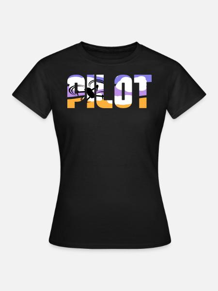 PILOT - Frauen T-Shirt - Schwarz