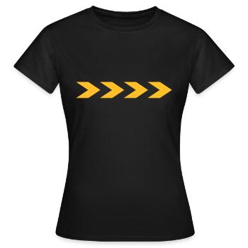 extremely fast - Women's T-Shirt - black - Front - AI Model Female 172 dark (172cm)