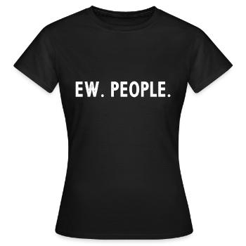 Ew People - T-shirt Femme - noir - Devant - AI Model Female 172 dark (172cm)