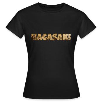 NAGASAKI COLORFUL - Women's T-Shirt - black - Front - AI Model Female 172 dark (172cm)