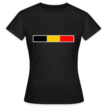 Belgium - Women's T-Shirt - black - Front - AI Model Female 172 dark (172cm)