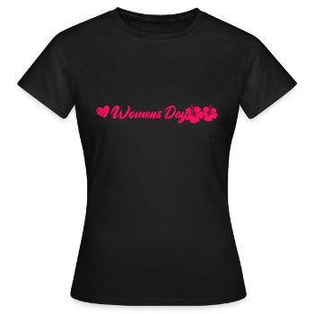 Journée de la femme - T-shirt Femme - noir - Devant - AI Model Female 172 dark (172cm)
