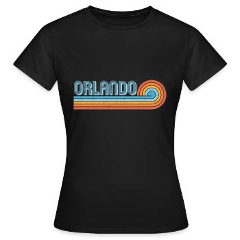 Orlando Florida - Frauen T-Shirt - Schwarz - Vorne - AI Model Female 172 dark (172cm)