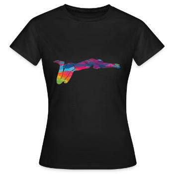 Swimming Swimmers Swimming pool Outdoor pool Swimmer - Women's T-Shirt - black - Front - AI Model Female 172 dark (172cm)