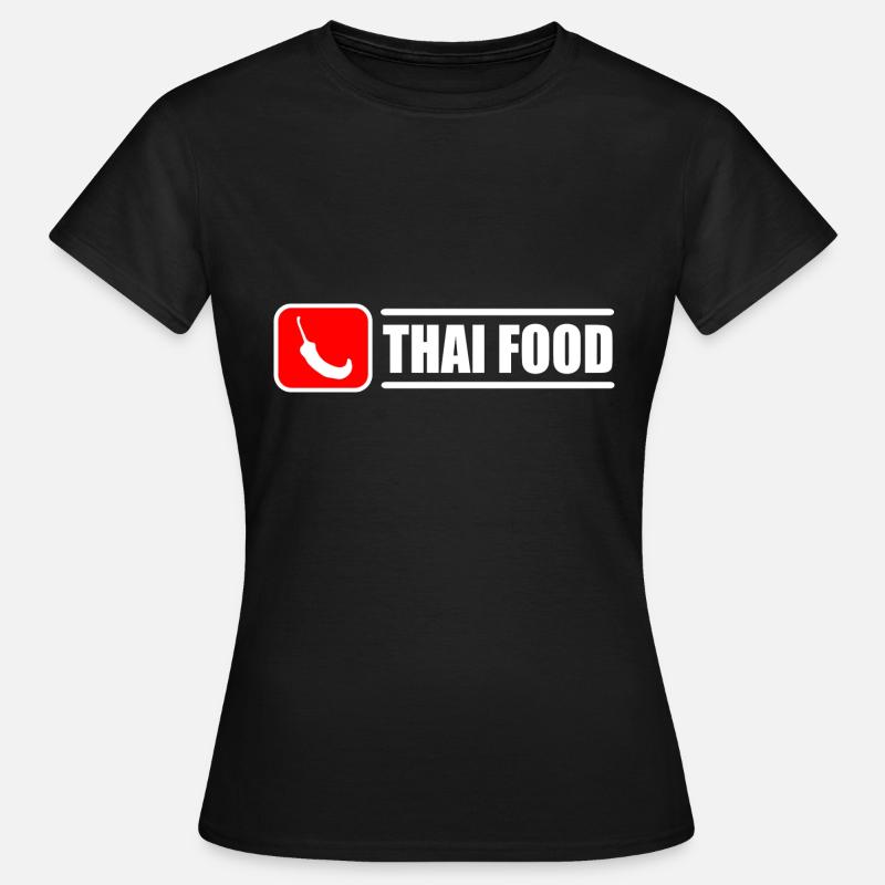 Thais eten koud - Dame-T-shirt - sort