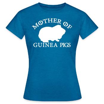 cobayes - T-shirt Femme - bleu saphir antique chiné - Devant - AI Model Female 172 dark (172cm)