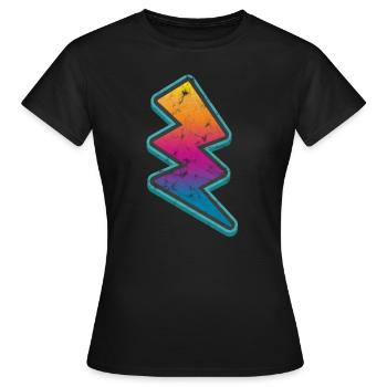 Blitz Flash Vintage - Women's T-Shirt - black - Front - AI Model Female 172 dark (172cm)