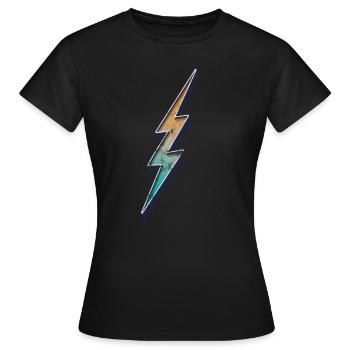 Flash vintage - Women's T-Shirt - black - Front - AI Model Female 172 dark (172cm)