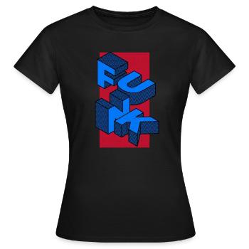 Musique funk funk - T-shirt Femme - noir - Devant - AI Model Female 172 dark (172cm)