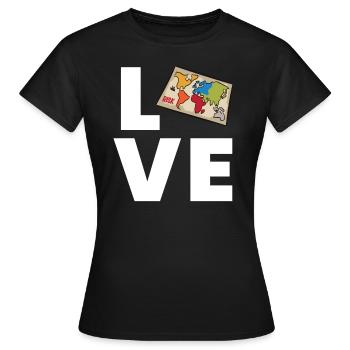 Risk - Love - Women's T-Shirt - black - Front - AI Model Female 172 dark (172cm)
