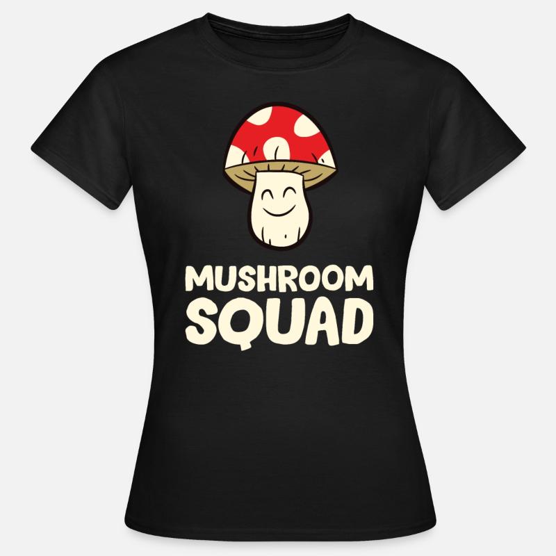 Mushroom - Mushroom Squad - Women's T-Shirt - black
