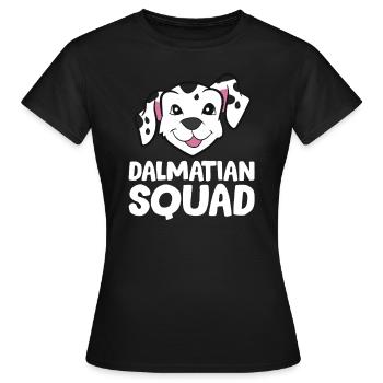 Dalmatians - Dalmatian Squad - Women's T-Shirt - black - Front - AI Model Female 172 dark (172cm)