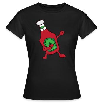 Ketchup - danse, dab, dab, dabbing - T-shirt Femme - noir - Devant - AI Model Female 172 dark (172cm)