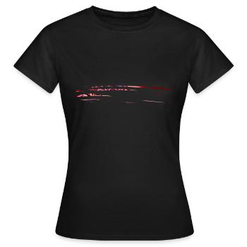 lignes ligne - T-shirt Femme - noir - Devant - AI Model Female 172 dark (172cm)