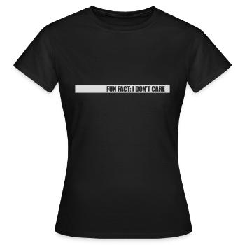 Je me fiche des faits - T-shirt Femme - noir - Devant - AI Model Female 172 dark (172cm)