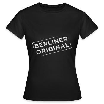 Berliner Original - Echte Berlinerin - Frauen T-Shirt - Schwarz - Vorne - AI Model Female 172 dark (172cm)