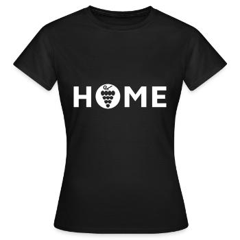 Maison de vin, cave, vigne - T-shirt Femme - noir - Devant - AI Model Female 172 dark (172cm)