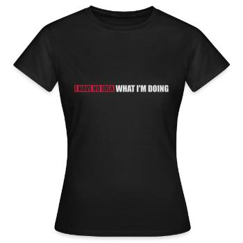 Aucune idée - T-shirt Femme - noir - Devant - AI Model Female 172 dark (172cm)