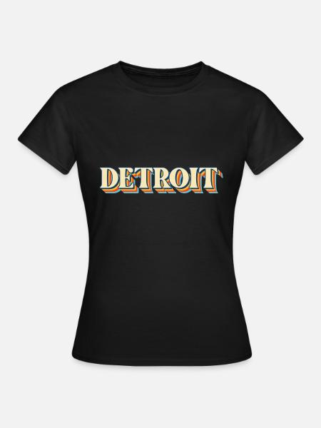 Detroit - Frauen T-Shirt - Schwarz