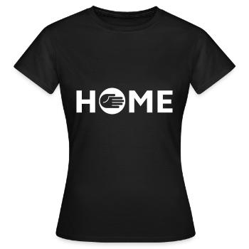 Greetings, Hospitality, Hello Home - Women's T-Shirt - black - Front - AI Model Female 172 dark (172cm)