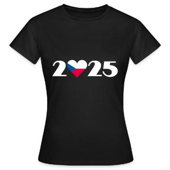 Voyage en République tchèque 2025, Vacances en République tchèque - T-shirt Femme - noir - Devant - AI Model Female 172 dark (172cm)
