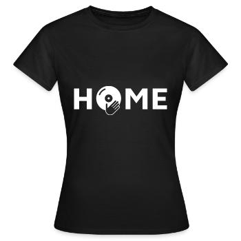 Partyhaus, Disko, Musikhaus - Frauen T-Shirt - Schwarz - Vorne - AI Model Female 172 dark (172cm)