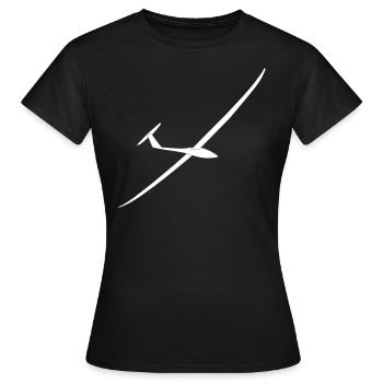 glider glider glider glider glider - Women's T-Shirt - black - Front - AI Model Female 172 dark (172cm)